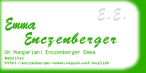 emma enczenberger business card